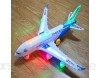 Selbstorganisierende Kinder Flugzeugmodell Bunte Beleuchtung Sound Flugzeug Spielen Spielzeug