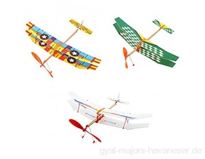 U-M PULABO  Gummiband elastisch angetrieben fliegen Segelflugzeug Flugzeug Modell DIY Spielzeug für Kinder hohe Qualität Beliebt
