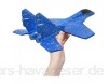 Yeglg Wurfflugzeug aus Schaumstoff DIY-Spielzeug Handwerf-Modellflugzeug Outdoor-Handwerf-Spielzeug Kinder-Bildungsflugzeug Spielzeug für Kinder Outdoor-Sportspiel.