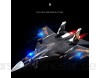 YiGanQiang Diecast Toys Metall Kampfjets Modell zurückziehen Autos LKW Flugzeuge leichte Musik Teig enthalten für Kinder Kleinkind Jungen Party Favors Pullback Flugzeug Geschenk (Color : Black)