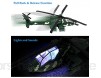 YIJIAOYUN 11 2 zurückziehen Militärhubschrauber Spielzeug mit Lichtern und Sound Armee Flugzeug für Kinder Kinder