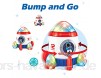 Devan Raketenschiff Spielzeug für Kinder Bump and Go Space Spielzeug für Jungen und Mädchen mit blinkendem Licht und Musik.