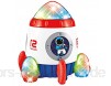 Devan Raketenschiff Spielzeug für Kinder Bump and Go Space Spielzeug für Jungen und Mädchen mit blinkendem Licht und Musik.