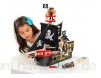 Le Toy Van – Pädagogisches Pirates Collection Piratenschiff „Barbarossa“ aus Holz mit Kanone Kanonenkugeln Planke Falltür und Anker | Rollenspiel Piratenspielzeug TV246