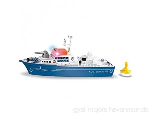 siku 5401 Polizeiboot Kunststoff Blau/Weiß Wasserkanone Licht Sound Heckklappe Inkl. Boje