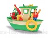 Smoby 109251074002 Sam Le Pompier - Bateau de Pêche Flottant - Grue Mobile + Treuil Mécanique - 1 Figurine Incluse Boot grün