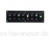 YONGYAO 12 V-24 V 3.1A 8 Gang Wippschalter Panel Dual USB Leistungsschalter Voltmeter Für Auto Marine Boot
