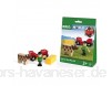 BRIO World 33879 - Spielpäckchen Bauer mit Kuh Spielset Holzeisenbahn