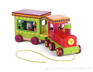 Hey Duggee 9090 Light and Train Multi Licht-und Sound-Zug aus Holz Mehrfarbig