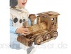 Taidda- Spielzeugeisenbahn ungiftig Durable Holztransport Motor Modell Simulierte Dampfzug Wohnkultur Kind Kind Spielzeug Geschenk für Kinder Geschenk Handwerk