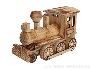 Taidda- Spielzeugeisenbahn ungiftig Durable Holztransport Motor Modell Simulierte Dampfzug Wohnkultur Kind Kind Spielzeug Geschenk für Kinder Geschenk Handwerk
