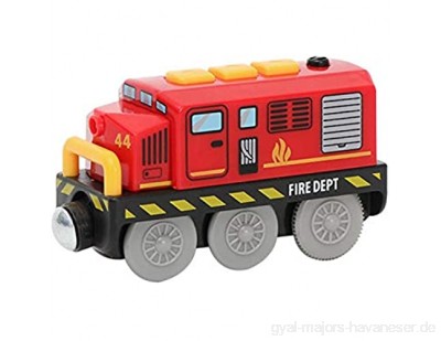 zyl Zug Spielzeug Magnetan Eisenbahn Lokomotive Eisenbahn Elektrische Lok Kompatibel mit Holzschienen Kinder Spielzeuglok Junge Mädchen Kleinkind Spielzeug