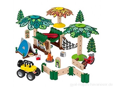 Fisher-Price GFJ10 - Wunder Werker Holzspielzeug Campingplatz Spielset aus FSC zertifiziertem Holz Spielzeug ab 3 Jahren