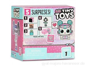 L.O.L. Surprise Tiny Toys – Set mit 5 Überraschungen Davon 1 Tiny 1 5 cm Zubehör Glamperstück Wasser-Überraschung Modelle zufällig zum Sammeln Spielzeug für Kinder ab 3 Jahren LLUB5