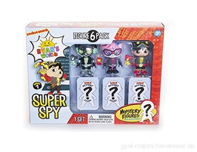 RYAN\'S WORLD 200066.006 Super Spy Figuren 6 Stück