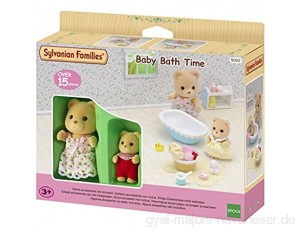 Sylvanian Families 5092 Baden mit Mutter und Baby - Puppenhaus Spielset