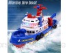 AAAHHH Schiffsspielzeug Elektrische Marine-Feuerlöschboote Elektrisches Wassersprüh-Kinderspielzeug Schiffsmodelle Bootsbadespielzeug