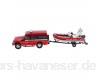 Backbayia Spielzeug für LKW Container Autos Jungen Anhänger Feuerwehrmann