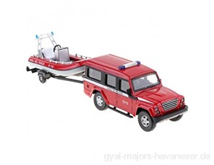 Backbayia Spielzeug für LKW Container Autos Jungen Anhänger Feuerwehrmann
