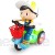 Glomixs Christmas Children Mini Stunt Electric Tricycle Toy Glow 360 Degree Rotating RC Hits Wall Changing Direction Motocycle Toy for Kids Party Birthday Gift - with Music Light Battery Powered