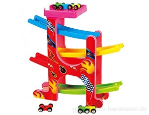 JW-YZWJ DREI-In-One Slide Auto-Baby-Schienen-Auto Female Boy Inertia Roller Coaster Auto-Kinder Intelligenz-Spielzeug-Auto