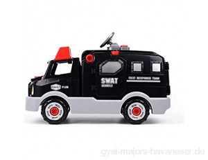 NROCF BAU Spielzeug Kit Demontage Montage Kinderspielzeug Polizeiwagen Mit Bohrmaschine Engineering Education Block Toy Kinder Geschenke