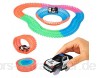 WedDecor Glow Track Set Flexible Magic Toy mit 1 LED Speed Race Cars kreativ einstellbar Konstruktion und Bildung für Kinder Baby Jungen Mädchen Kleinkind 165St