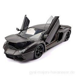 XJRHB 1:24 Sportwagen Modell Simulation Legierung Automodell Dekoration (Color : Black)