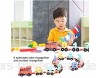 fuwinkr Keine Gratblöcke Bildung Holzzugspielzeug Holzzugblöcke für Babys Kinder Eltern-Kind Interaktive Spiele(red)