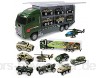 OYZK Big Truck & 6PCS Mini-Legierung Diecast Auto-Modell im Maßstab 1:64 Spielzeug Fahrzeuge LKW LKW Technik Auto Spielzeug for Kinder Jungen(Farbe : Green C)