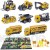 Spielzeug Spielzeugauto 1:64 Mini Construction Truck Set Bagger Mixer Container-LKW-Modell Druckguss Auto Sandpit Game Boy Spielzeugmodell