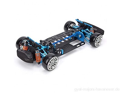 【April Geschenk】 Ferngesteuertes Auto/Fahrzeug TT01 1/10 RC Auto Modell Radstand Rahmen Kohlefaser Chassis Stoßstange Modellbau Bausatz