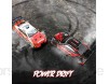 FancyWhoop GT Drift Car RC Sport Rennwagen Hochgeschwindigkeits Drift Fahrzeug 1/16 RC Auto für Erwachsene Kinder Geschenke 4WD RTR Fahrzeug mit LED-Licht Zwei Batterien und Drift Reifen (rot)