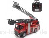 s-idee® S1561 Rc Feuerwehr Drehleiter 1:14 LKW 12 Kanal Huina 1561 mit Spritzwasserfunktion