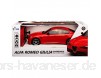 Siva Alfa Romeo Giulia Rot Ab 2016 2 4 GHz RC Funkauto mit Beleuchtung und Akkupack 1/24 Modell Auto mit individiuellem Wunschkennzeichen
