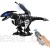 COSTWAY RC Interaktiv Dinosaurier Roboter mit Sound & LED-Effekte Ferngesteuerter Dino Roboter programmierbar mit Kampfmodus Musik- Tanz- und Schießfunktion für Kinder über 3 Jahre alt (Schwarz)