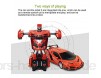 HLKJ Fernbedienung Stunt-Auto RC Transformator Roboter-Auto One-Button Deformations-Auto-Modell-Spielzeug mit LED-Leuchten und 360 ° Rotating Driften für Kinder Geburtstags-Geschenk