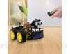 KEYESTUDIO Smart Roboter Bausatz Kit Kompatibel mit Arduino IDE Elektronik Baukasten mit Mikrocontroller Line Tracking Modul Ultraschallsensor Bluetooth-Modul Auto Roboter für Kinder