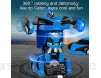 [ neueste ] - Hand/RC Transform Auto Robot Womdee 2-in-1 Fernbedienung Deformation Roboter Auto Spielzeug für Kinder Geste Induktion Deformation Fahrzeug Auto Deform Robot mit 360° drehbarem Stunt