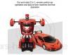 [ neueste ] - Hand/RC Transform Auto Robot Womdee 2-in-1 Fernbedienung Deformation Roboter Auto Spielzeug für Kinder Geste Induktion Deformation Fahrzeug Auto Deform Robot mit 360° drehbarem Stunt