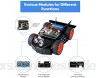 SUNFOUNDER Raspberry Pi Car Robot Kit 4WD HAT Module Ultrasonic Sensor Remote Control by PC Cellphone and Tablet Compatible Pi 4B/3B+ 3B
