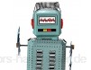 Trifycore Kreative Lustige Vintage mechanische Spielzeug-Roboter Uhrwerk Wickeln Oben Spielzeug Gehen Radar Roboter-Zinn-Spielzeug mit Schlüssel blau