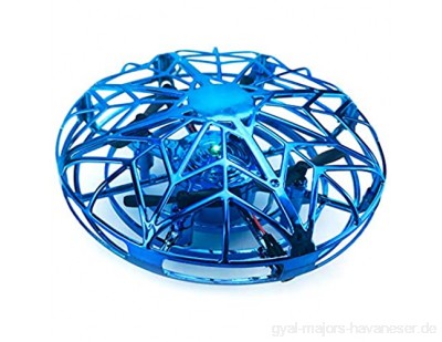 Decdeal UFO Mini Drohne RC Fliegender Ball RC Quadcopter Infrarot-Induktions-Flying Ball mit 360°Rotierenden und LED-Leuchten Inkl. Fernbedienung