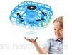 Drohnen für Kinder Mini Drohne Geschenke mit Lichtern und Musik für Jungen Mädchen - Kinder Spielzeug Handsensor Infrarot-Induktions - Outdoor Indoor spielzeug Fliegender Bälle - Blau (Blau)