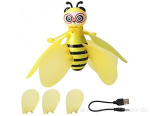 Fliegende Biene Spielzeug RC Infrarot Induktions Drohne Hubschrauber mit Shinning LED Licht Handgesteuertes Spielzeug für Jungen Mädchen