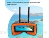 Makerfire 5.8Ghz Mini FPV Brille 3 Zoll 40CH FPV Video Headset Brille mit Doppel RP-SMA Antenne und Handtasche Eingebaute 1200mAh Batterie für FPV Racing Drone Quadcopters (Schwarz)