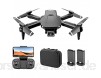 S68 Mini Foldable Drone with 4k HD Camera FPV WiFi RC Quadcopter w/Voice Control Gesture Control Circle Fly High-Speed Rotation 3D Flips G-Sensor Headless Mode