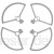Vbest life 4-teiliger Drohnen-Propellerschutz Propellerschutzblatt-Schutzring RC-Drohne Zubehör Passend für DJI Mavic Mini RC-Drohne