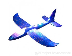 CBXPL Adult Toys for KidsUnterhaltungsspielzeugSchaumwurf Segelflugzeug Flugzeug Led Flugzeug Spielzeug Handstart Flugzeugmodell