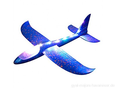 CBXPL Adult Toys for KidsUnterhaltungsspielzeugSchaumwurf Segelflugzeug Flugzeug Led Flugzeug Spielzeug Handstart Flugzeugmodell